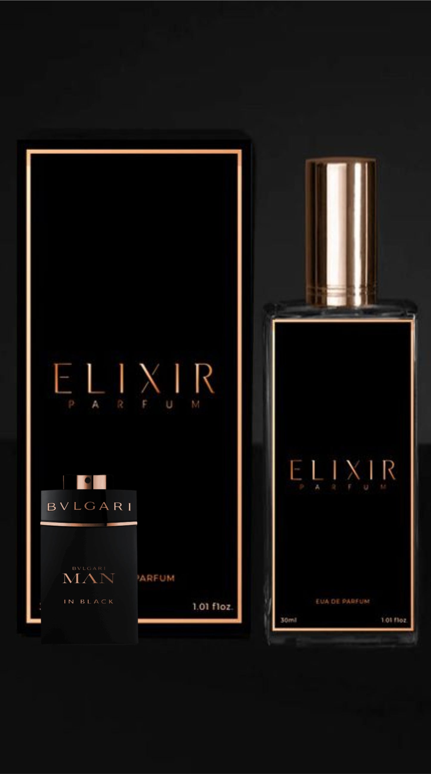 C-Elixir Imperium Inspirado en (BVLGARI-Man in Black)